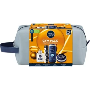 Neceser Gim Pack Piel Firme Piel Sana con Bálsamo After Shave, Desodorante Spray, Gel de Ducha y Crema Nivea MEN