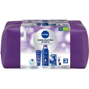 Neceser Hidratación Diaria Cuidado Completo con Body Milk + Crema de Manos + Soft + Liposan + Desodorante Roll On Nivea