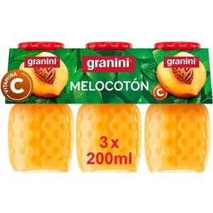 Néctar de Melocotón con Vitamina C Pack 3 (envase de Vidrio) Granini