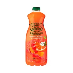 DON Simon Néctar de Naranja, Mango y Zanahoria sin Azúcares Añadidos DON Simon 1,5 L. 1500 ML