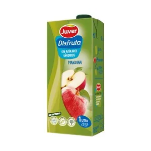 Juver Néctar sin Azúcar Añadido de Manzana Juver Disfruta 1 L. 1000 ML