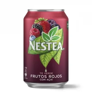 Nestea Té Verde Frutos Rojos con Açaí bajo en Calorias Lata 33 Cl.