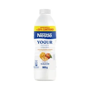 Nestlé Yogur Líquido para Beber con Melocotón y Mango 900 G. 900 ML