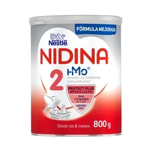 Nidina 2 Imo Leche (2) de Continuación, a Partir de 6 Meses 800 G.