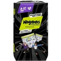 Ninjamas 27-43 Kg Talla 8-12 Años Dodot Cohete, Paquete 9 Uds