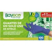 Guante de Nitrilo Talla L Bayeco, Caja 10 Uds