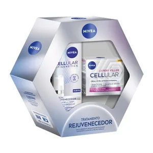 Nivea Expert Filler Cellular Tratamiento Rejuvenecedor con Sérum Facial y Crema de Día Antiedad.
