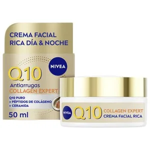 Nivea Q10 Collagen Expert Crema Facial de Día y Noche con Acción Antiarrugas 50 Ml. 