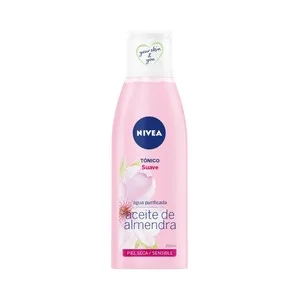 Nivea Tónico Facial Suave con Agua Purificada y Aceite de Almendras, para Pieles Secas y o Sensibles Nivea 200 Ml.