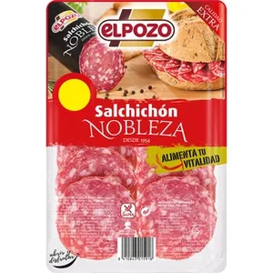 Nobleza Salchichón Extra en Lonchas sin Gluten  Elpozo 65 G
