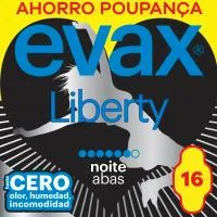 Compresa de Noche con Alas Evax Liberty, Paqeute 16 Uds
