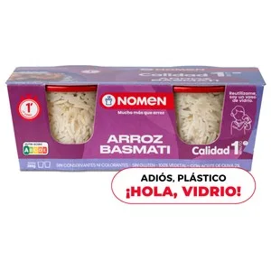Nomen Arroz Basmati Vasito para Microondas 2 Uds X140 G. 280 G