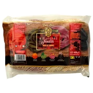 Tiger Khan Noodles 4 Colores 400 G.