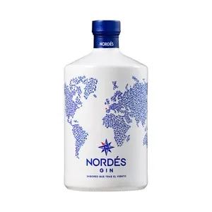 Nordés Ginebra con Toques Herbales, Elaborada en Galicia Botella 70 Cl. 700 ML