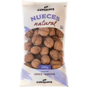 Nuez Cáscara Bolsa 600 Gr