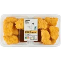Nuggets Extracrujientes con Salsa BBQ Eroski, Bandeja 320 G