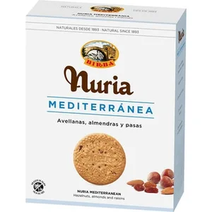 Nuria Mediterránea Galletas con Avellanas Almendras y Pasas y sin Aceite de Palma Birba