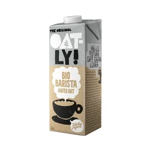 Oat-ly! Bio Barista Bebida Vegetal de Avena Ecológica, Especial para el Café 1 L. 1000 ML