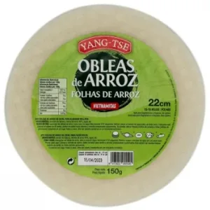 Obleas de Arroz Vietnamitas Yang-tse sin Gluten 150 G.