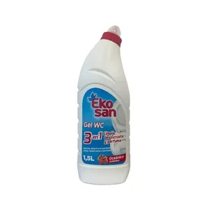 Ekosan Oceánico Gel para el Wc, 3 en 1 Limpia, Desincrusta y Perfuma, 1,5 L. 1500 ML