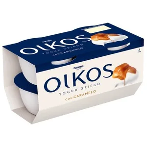 Oikos de Danone Yogur Griego con Caramelo 4 X 110 G. 440 G