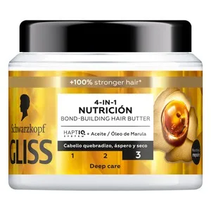 Gliss Oil Nutritive de Schwarzkopf Mascarilla Capilar Nutritiva para Cabello Castigado o Quebradizo 400 Ml.