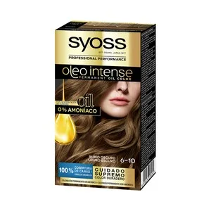 Syoss Oleo Intense Tinte de Pelo Permanente Tono 6-10 Rubio Oscuro.