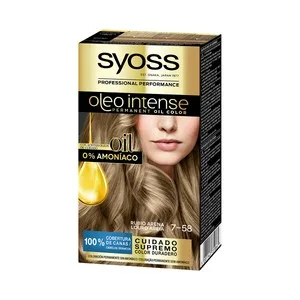 Syoss Oleo Intense Tinte de Pelo Permanente Tono 7-58 Rubio Arena.