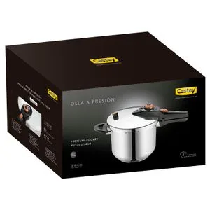 Olla a Presión Acero Inox 6l 1 u