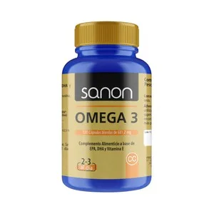 Sanon Omage 3 con Epa, DHA y Vitamina e (complemento Alimenticio) 100 Comprimidos. 100 G