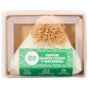Foodiz Onigiri de Salmón Cocido y Mayonesa 100 G.