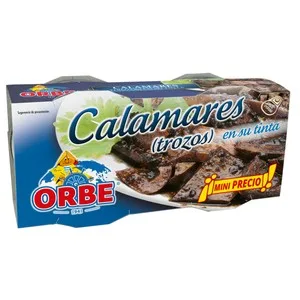 Orbe Calamares en Trozos en Su Tinta Pack 2 X 51 G 102 G