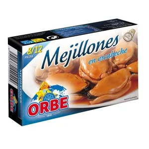 Orbe Mejillones en Escabeche Lata de 69 G. 70 G