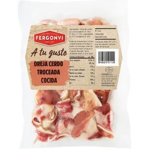 Oreja Cerdo Cocida y Troceada 375 Gr