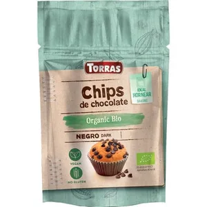 Organic Bio Chips de Chocolate Negro Ecológicas y sin Gluten Ideal para Hornear  Torras 200 G