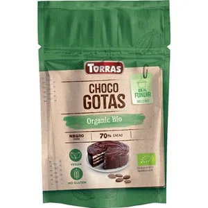 Organic Bio Choco Gotas 70% Cacao Ecológicas Ideal para Fundir Torras