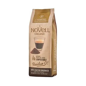 Novell Organic Café Molido Compostable Cremoso, de Cultivo Ecológico 250 G.