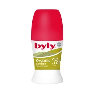 Byly Organic Cannabis Desodorante Roll On para Mujer con Protección Antitranspirante hasta 72 Horas 50 Ml.