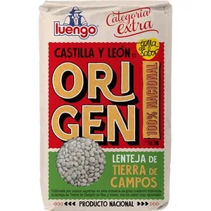Lenteja Pardina IGP Tierra de Campos Luengo Origen, Paquete 1 Kg