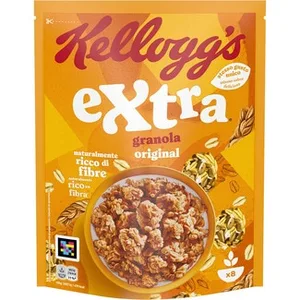 Original Cereales de Desayuno de Avena Tostada en Crujientes Granolas  Kellogg's Extra 375 G