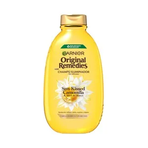 Original Remedies Sun-kissed de Garnier Champú Iliminador para Cabellos Rubios o con Mechas 600 Ml.