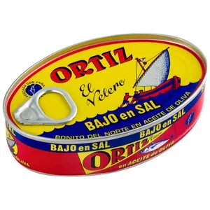 Ortiz Bonito del Norte en Aceite de Oliva con Contenido Reducido en Sal 82 G.