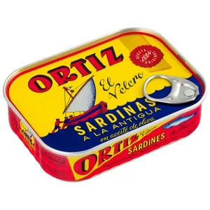Ortiz Sardinas en Aceite de Oliva a la Antigua 100 G.