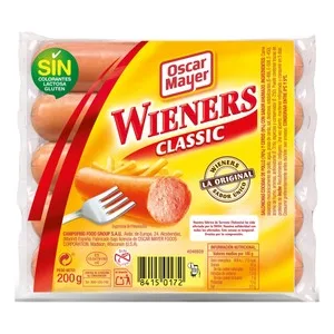 Oscar Mayer Wienners Classic Salchichas Cocidas (pollo - Cerdo) Sabor Ahumado 200 G.