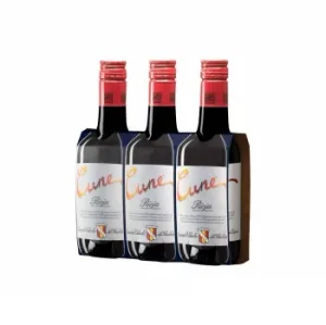 Pack 3 Botellas Vino Tinto Joven Tempranillo Cune D.o. Ca Rioja 18,7 Cl.