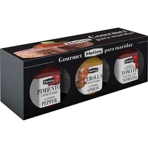 Pack de Mermeladas Gourmet de Pimiento, Cebolla y Tomate para Maridar Helios