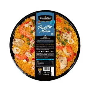 Royal Chef Paella Mixta sin Gluten, Lista para Calentar y Comer 1 Kg. 1000 G