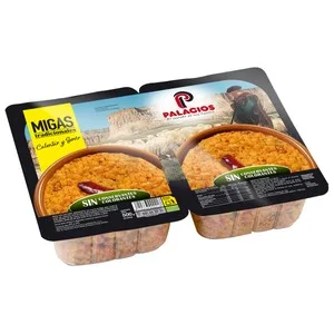 Palacios Migas Tradicoinales sin Conservantes, Listas para Calentar y Comer Palacios 500 G.