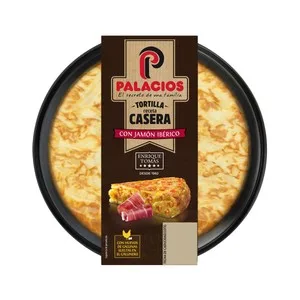 Palacios Tortilla de Patatas Receta Casera con Jamón Ibérico Enrique Tomas (5 Estrellas) 600 G.