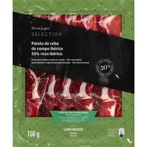 Paleta de Cebo de Campo Ibérica 50% Raza Ibérica en Lonchas el Corte Ingles Selection